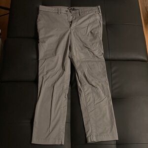 Express Slim Comfort Waist Hyper Stretch Chino - Gray, Slim Fit, Size 30x30